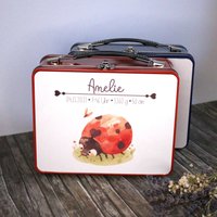 Personalisierbarer Erinnerungskoffer Zur Geburt/Erinnerungskiste Baby Geschenk Erinnerungsbox Metallkoffer von Woidglow