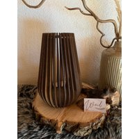 Windlicht - Vase Lasercut Holzdeko von Woidhandwerk