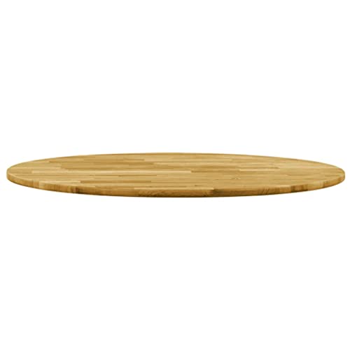 Woiinea Tischplatte für Küche, 70 x 2,3 cm, massives Eichenholz, einfaches und klassisches Design, Farbe Naturholz, Oberfläche für Esstische, Kaffeetische von Woiinea