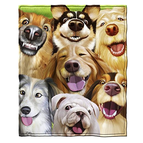 Woisttop Hunde-Selfie-Decke, warm, atmungsaktiv, wendbar, für Erwachsene, Teenager, Kinder, 7 Größen von Woisttop
