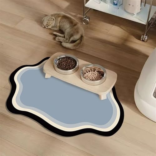 Wokuaile Napfunterlage Hunde und Katze Waterafstotend rutschfest Futtermatte Schnelltrocknend Hundenapf Futternapf Matte für Haustier Blau, 60 x 90 cm Wokuaile Napfunterlage Hunde und Katze Waterafstotend rutschfest Futtermatte Schnelltrocknend Hundenapf Futternapf Matte für Haustier Blau, 60 x 90 cm von Wokuaile