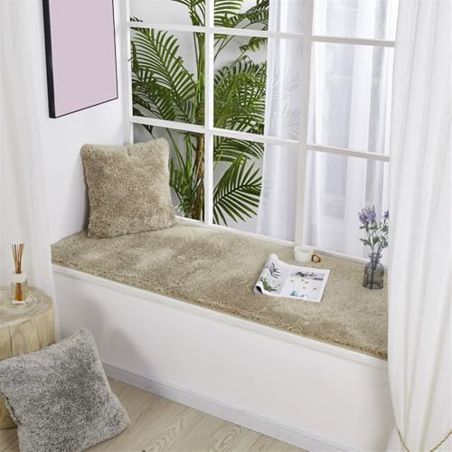 Wokuaile Teppich Wohnzimmer Hochflor Super Weich Teppich Shaggy Flauschiger Waschbar Anti-Rutsch Weich für Schlafzimmer Kinderzimmer Khaki, 60 x 120 cm Wokuaile Teppich Wohnzimmer Hochflor Super Weich Teppich Shaggy Flauschiger Waschbar Anti-Rutsch Weich für Schlafzimmer Kinderzimmer Khaki, 60 x 120 cm von Wokuaile