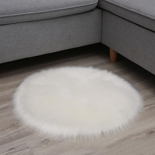 Wokuaile Teppich Wohnzimmer Weiß Waschbar Flauschig Fellteppich Hochflor Weich rutschfest Moderne für Schlafzimmer Bettvorleger 45 cm Wokuaile Teppich Wohnzimmer Weiß Waschbar Flauschig Fellteppich Hochflor Weich rutschfest Moderne für Schlafzimmer Bettvorleger 45 cm von Wokuaile
