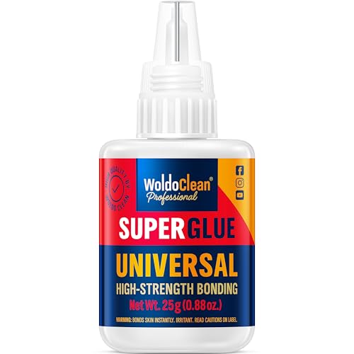 Sekundenkleber extra stark universal 25g - wasserfest, hitzebeständig & mit Nadel Verschluss gegen Austrocknung nach Benutzung Sekundenkleber extra stark universal 25g - wasserfest, hitzebeständig & mit Nadel Verschluss gegen Austrocknung nach Benutzung von WoldoClean