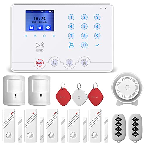 Wolf Guard 4G WiFi Home Alarmsystem alarmanlagen auf Deutsch, smart Home alarmanlage mit app, kompatibel mit Alexa von Wolf Guard