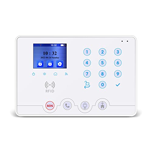 Wolf Guard W4Q WiFi + 4G Wireless Home Einbrecher Alarmanlage Kit Tuya Smartlife APP, Deutsch (W4Q Unit) von Wolf Guard
