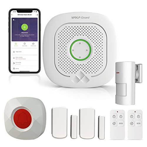 Wolf-Guard WS-03 WiFi Home Alarmanlage mit Innensensoren, kompatibel Tuya Smartlife APP Alexa und Google Home von Wolf Guard