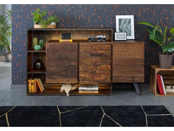 Kommode Akazie / Altholz 175x40x100 braun lackiert SEVILLA #05 von Wolf-Möbel