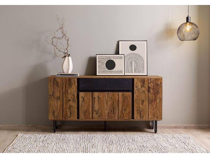 Sideboard Sheesham 155x40x77 natur unbehandelt LICHTENBERG #115 von Wolf-Möbel