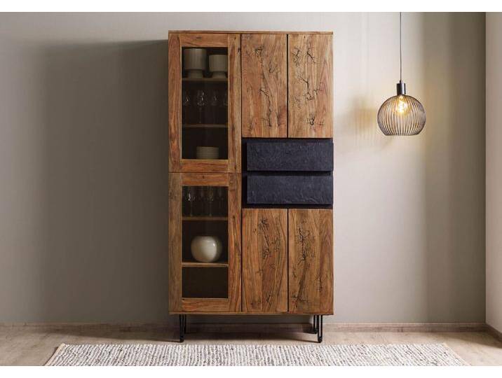Vitrine Sheesham 100x40x190 natur unbehandelt LICHTENBERG #106 Vitrine Sheesham 100x40x190 natur unbehandelt LICHTENBERG #106 von Wolf-Möbel