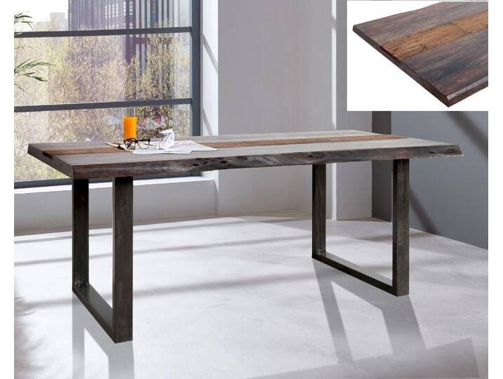 WOLFMÖBEL »City« Akazie Baumkante Esstisch rough wood WOLFMÖBEL »City« Akazie Baumkante Esstisch rough wood von Wolf-Möbel