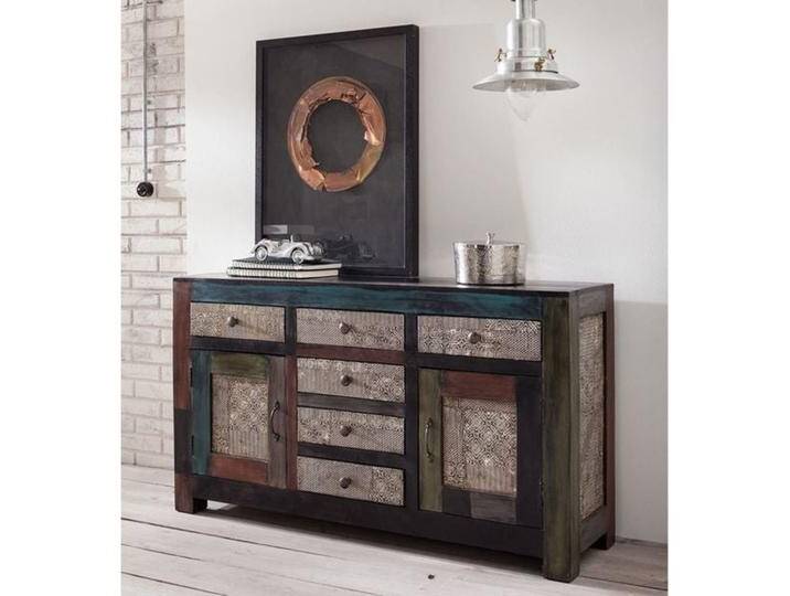 Wolf Möbel Goa Sideboard 140x40x80cm Bunt von Wolf-Möbel