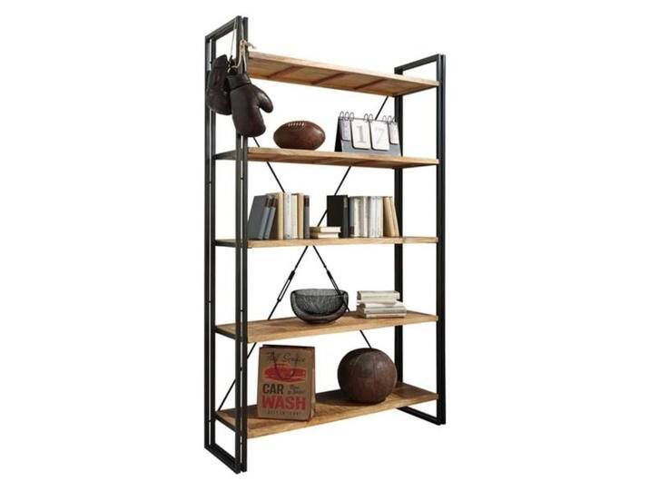Wolf Möbel Iron Regal 120x40x200cm Natur von Wolf-Möbel