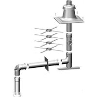 Wolf - Anschluss-Set dn 60-B23 dn 60 im Schacht, Abdeckung Polypropylen von Wolf