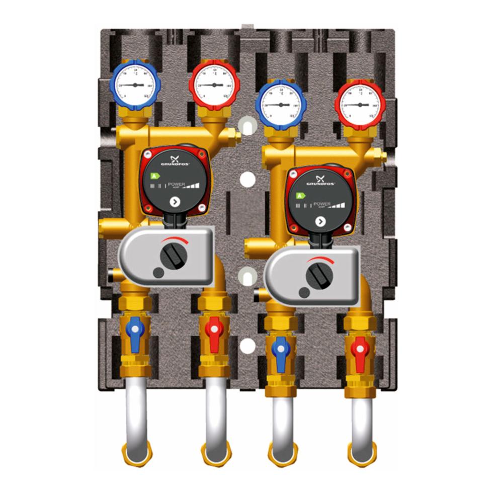 Wolf Mischerkreisgruppe BSP-MK 1 u. 2 Hoch- u. Niedertemp., Hocheffizienzpumpe 2071236 von Wolf