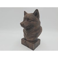 Handbemalte Büste - Alaskan Malamute | Art.nr. B-Mp-Zu-Tb Handbemalte Büste - Alaskan Malamute | Art.nr. B-Mp-Zu-Tb von WolfArtworksDE