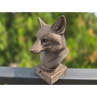 Handbemalte Büste - Fuchs | Art.nr. B-Mp-Fuc-Tb von WolfArtworksDE