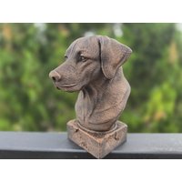 Handbemalte Büste - Rhodesian Ridgeback | Art.nr. B-Mp-Rt-Tb Handbemalte Büste - Rhodesian Ridgeback | Art.nr. B-Mp-Rt-Tb von WolfArtworksDE