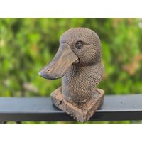 Handbemalte Büste - Schnabeltier/Platypus | Art.nr. B-Mp-Spl-Tb von WolfArtworksDE