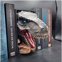 Handbemaltes Book Nook - Dinosaurier | Art.nr. Bk-Ti-Din-R von WolfArtworksDE