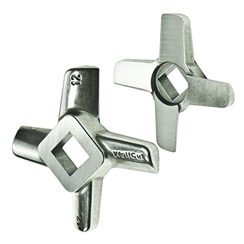 Wolfcut 1 Stück INOX Kreuzmesser Gr. 10 & 12 - Kompatibel/Ersatz mit Fleischwolf Reber Typ N.12EL9501 N, Alexanderwerk, Bartscher FW80,12SQO Wolfcut 1 Stück INOX Kreuzmesser Gr. 10 & 12 - Kompatibel/Ersatz mit Fleischwolf Reber Typ N.12EL9501 N, Alexanderwerk, Bartscher FW80,12SQO von Wolfcut