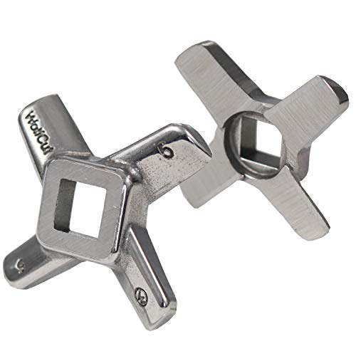 Wolfcut 1 Stück Kreuzmesser Gr. 5 - passend für alle gängigen Fleischwölfe Größe 5 – z.B.: Bosch MUM4/MUM5 - Alexanderwerk Größe 5 – Jupiter Größe 5 und viele mehr. Wolfcut 1 Stück Kreuzmesser Gr. 5 - passend für alle gängigen Fleischwölfe Größe 5 – z.B.: Bosch MUM4/MUM5 - Alexanderwerk Größe 5 – Jupiter Größe 5 und viele mehr. von Wolfcut