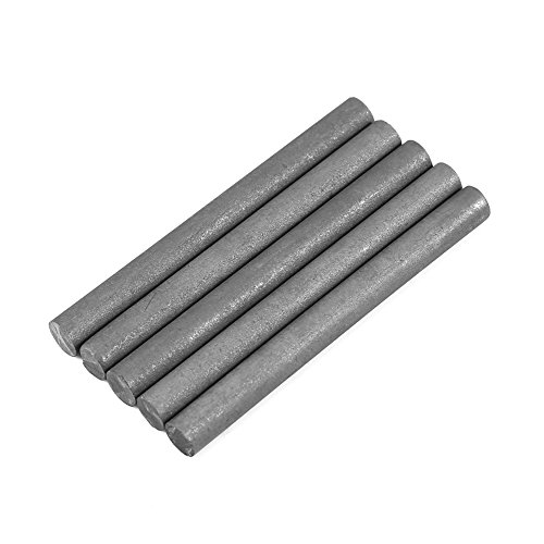 Graphitstabelektrode-5St. Schwarz Farbe 99,9% Graphitelektrodenzylinderstablänge 100 mm Durchmesser 10 mm von WolfGo