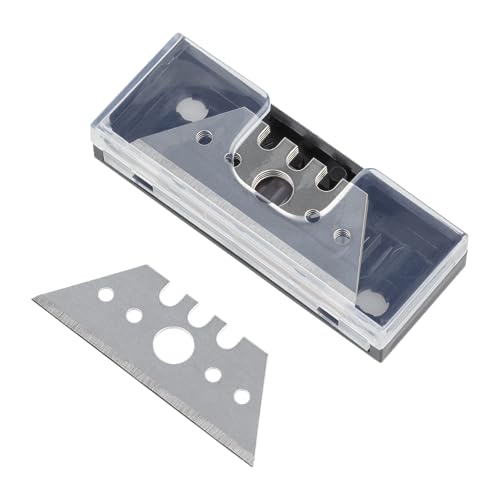 wolfcraft 100 Profi-Trapezklingen 0,65 x 52 mm in Spenderbox I 4314000 I Ersatzklingen von wolfcraft