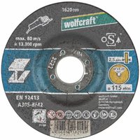 1622099 Trennscheibe für Metall ø 125 x 2,5 x 22,23 mm. - Wolfcraft von Wolfcraft