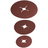 8WH60000CJ07 Schleifpapier für Schleifteller ungelocht Körnung (num) 24, 40, 60, 100 (ø) - Wolfcraft von Wolfcraft