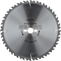 WOLFCRAFT Tisch-Kreissägeblätter, Ø: 315 mm, 28 Zähne, Hartmetall - silberfarben von Wolfcraft