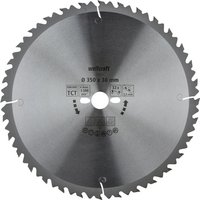 WOLFCRAFT Tisch-Kreissägeblätter, Ø: 350 mm, 32 Zähne, Hartmetall - silberfarben von Wolfcraft