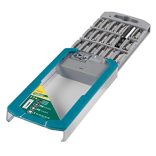 wolfcraft Bit-Kassette Schlitz/Kreuzschlitz (PH/PZ) / TORX® (T), 17-tlg. I 8633000 I 16 Solid-Bits in verschiedenen Größen, inkl. Bithalter wolfcraft Bit-Kassette Schlitz/Kreuzschlitz (PH/PZ) / TORX® (T), 17-tlg. I 8633000 I 16 Solid-Bits in verschiedenen Größen, inkl. Bithalter von wolfcraft