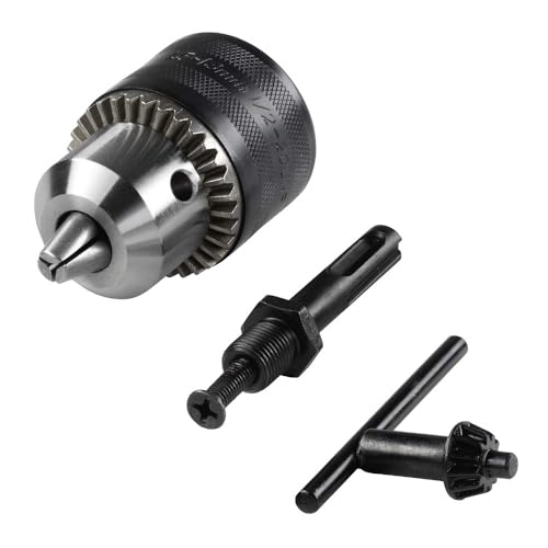 Wolfcraft SDS-Plus Bohrfutter-Set - Günstiges Starter Set für alle Bohrhämmer, 2649000, silber von wolfcraft