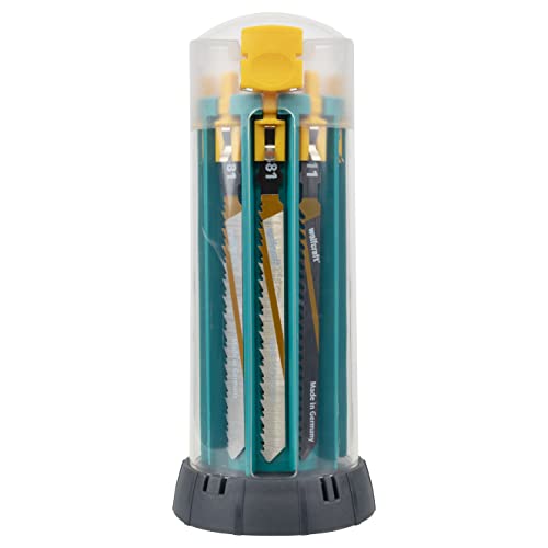 wolfcraft Stichsägeblatt Set 10-teilig I 3559000 I Einstiegsbox für jeden Heimwerker I komfortable Einzelblattentnahme durch Knopfdruck I Made in Germany wolfcraft Stichsägeblatt Set 10-teilig I 3559000 I Einstiegsbox für jeden Heimwerker I komfortable Einzelblattentnahme durch Knopfdruck I Made in Germany von wolfcraft