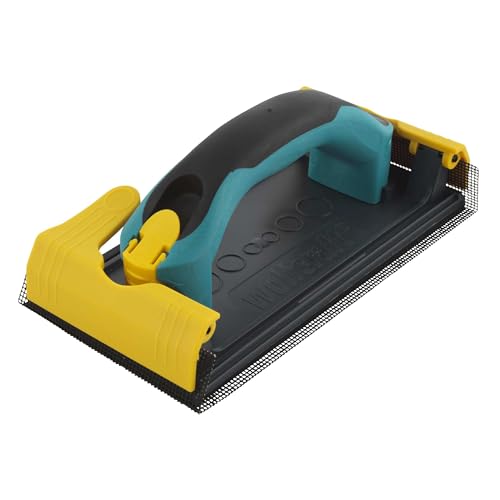 wolfcraft Handschleifer für Gipskarton I 4056000 I Für kontrolliertes, ergonomisches Schleifen von Gipskartonflächen, Schleiffläche: 115 x 280 mm von wolfcraft