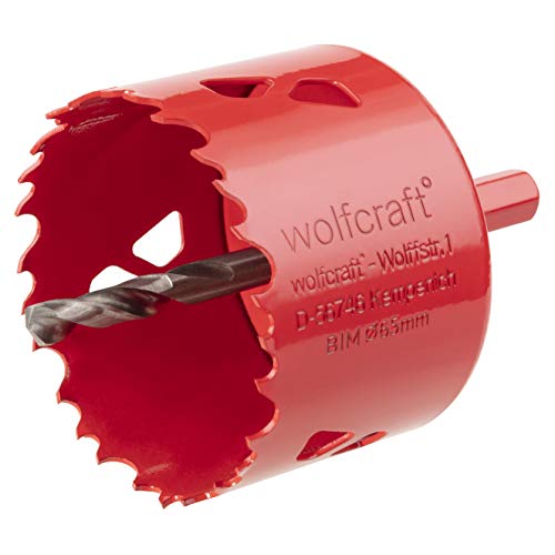 wolfcraft Bi-Metall-Lochsäge I 5473000 I Für Trockenbaumaterialien, Holz, Kunststoffe und Metalle, Schnitttiefe 40 mm von wolfcraft