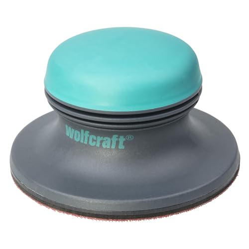 wolfcraft Flächenschleifer I 5894000 I mit Klettgewebe zum schnellen Schleifpapierwechsel I Ø 125 mm I für schnelles Schleifen - Made in Europe von wolfcraft