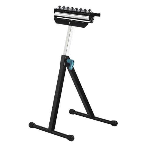 wolfcraft Multifunktionsbock – Auflagen- und Rollenbock I 6102300 I Der multifunktionale Arbeitsbock zum Auflegen oder Abrollen von wolfcraft