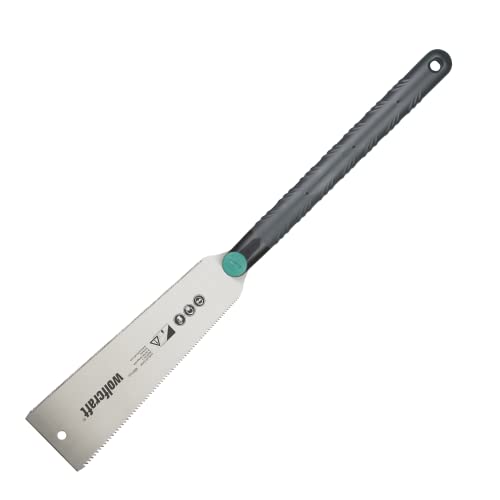 wolfcraft Japansäge 6951000 – Beidseitig verzahnte Ryoba Handsäge – Ideal für die Bearbeitung von Holz und Kunststoff – 240mm Sägeblatt von wolfcraft