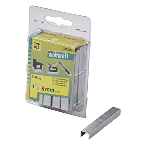 Wolfcraft 7032000 3000 Klammern breit, X-harter Stahl Typ 53 8 mm von wolfcraft