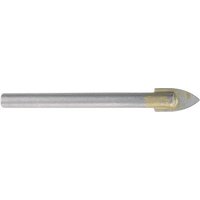 Wolfcraft 7976010 Glas- und Fliesenbohrer 6mm Gesamtlänge 100mm Zylinderschaft 1St. von Wolfcraft