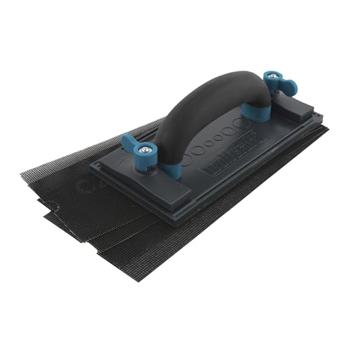 wolfcraft Handschleifer-Set, 5-tlg. I 8722000 - Zum Schleifen verspachtelter Gipskartonübergänge und zum Glätten angeschrägter Plattenkanten - inklusive Gitterleinen Korn 120 und 220 wolfcraft Handschleifer-Set, 5-tlg. I 8722000 - Zum Schleifen verspachtelter Gipskartonübergänge und zum Glätten angeschrägter Plattenkanten - inklusive Gitterleinen Korn 120 und 220 von wolfcraft