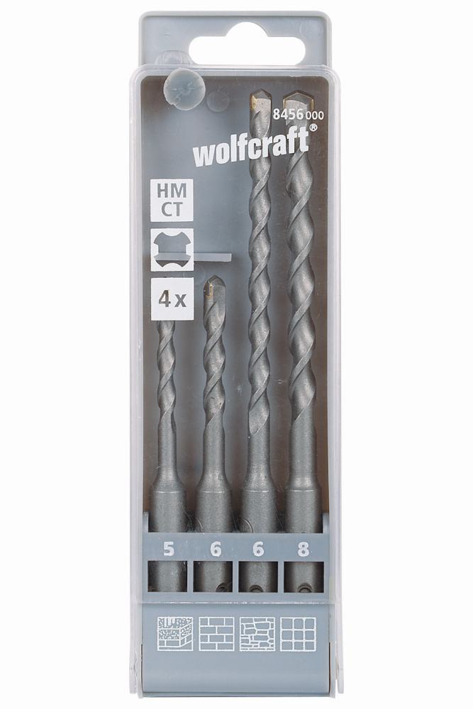 Wolfcraft Hammer-Schlagbohrer-Set HM Standard SDS-plus Ø 5 - 8 mm 4-teilig von Wolfcraft GmbH