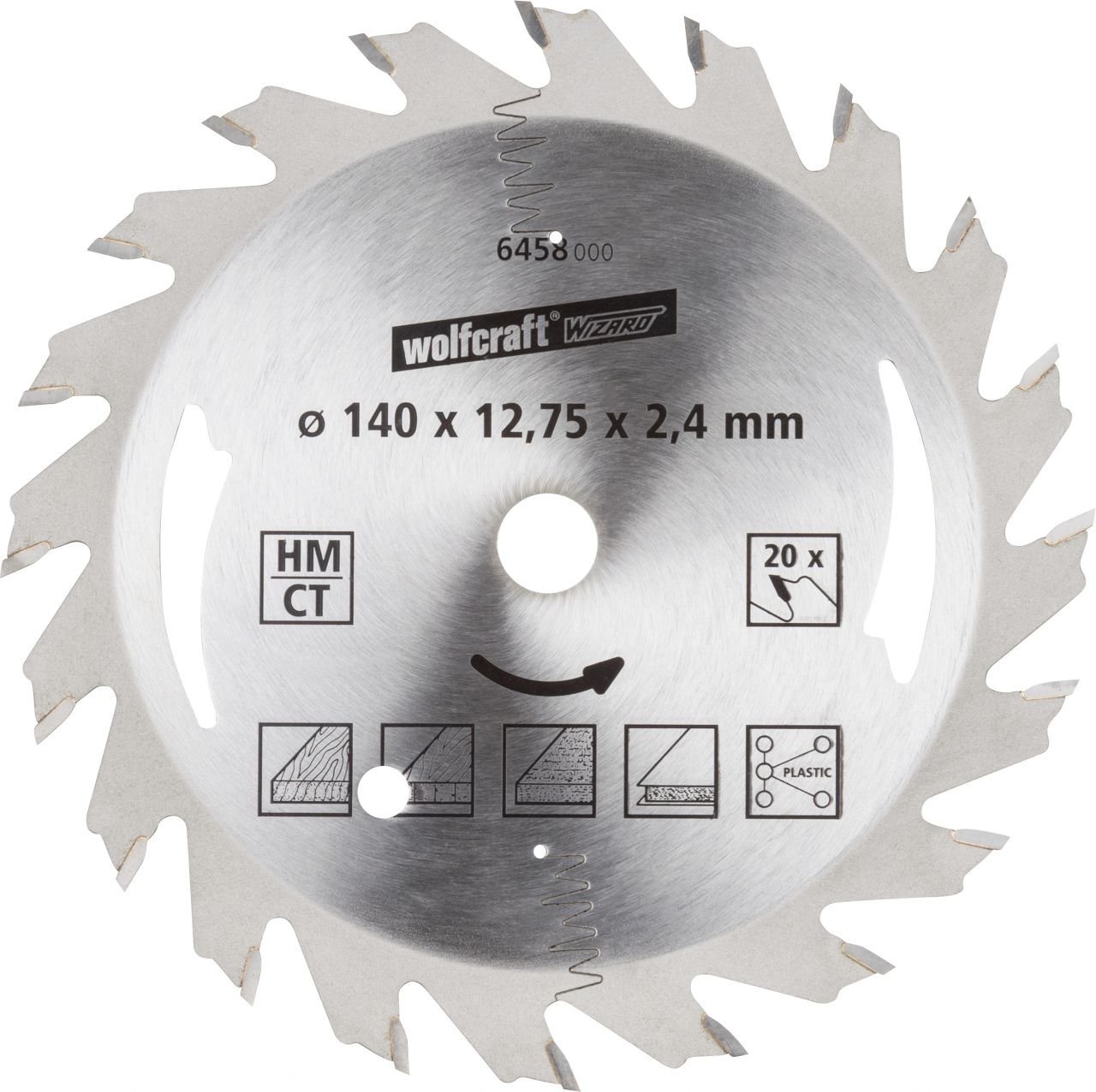 Wolfcraft Kreissägeblatt Wolfcraft Kreissägeblatt Ø 140 mm Bohrung Ø 12,75 von Wolfcraft