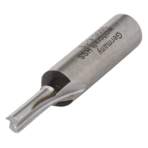 wolfcraft Nutfräser HSS Ø 4 mm I 3900000 I für Oberfräsen I HSS-Fräser zum Fräsen in Hart- und Weichholz und Kunststoff I Made in Germany von wolfcraft