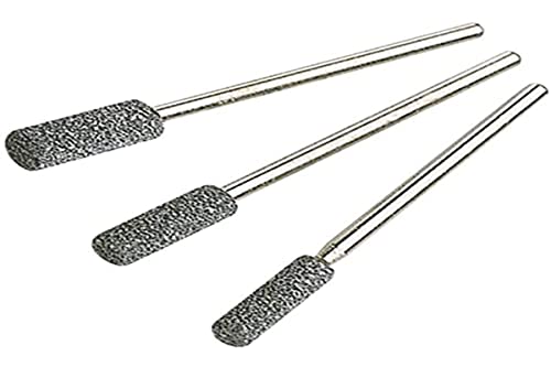 wolfcraft 2175000 Keramisches Schleifstifte-Set Izum Schärfen von Ketten für Kettensägen I 3 Teile von wolfcraft