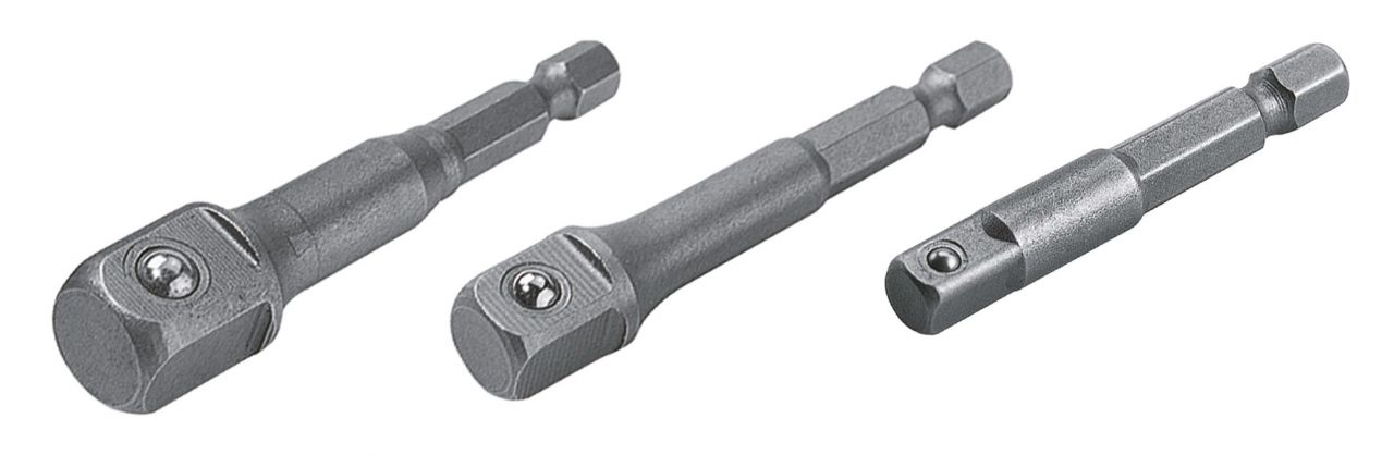 Wolfcraft Stecknuss-Adapter-Set 3-teilig Sechskant von Wolfcraft GmbH