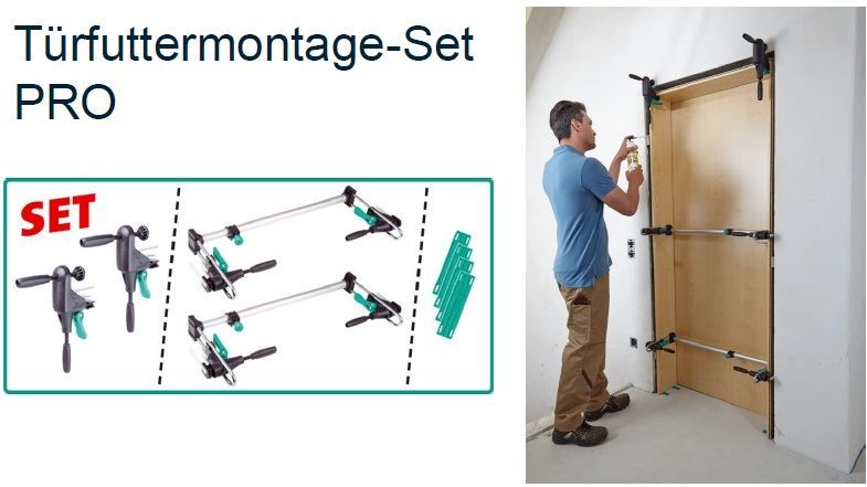 Wolfcraft Türfuttermontage-Set Pro 60 - 100 cm 8-teilig von Wolfcraft GmbH