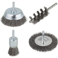Wolcraft - Drahtbürsten-Set 4 tlg. - 2133000 von Wolfcraft